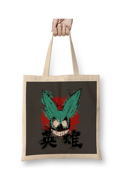 Baskı Dükkanı Υφασμάτινη τσάντα Boku No Hero Academia Super Hero με μακριά λαβή