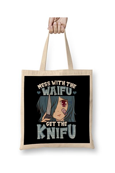 Baskı Dükkanı Slatka anime zbrka sa waifu, nabavite Knifu devojčinu odeću Tor...