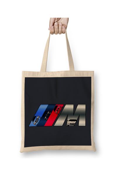 Baskı Dükkanı BMW Motorsport M Cars tkanina Torba duga Sa ručkom
