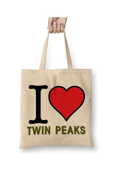 Baskı Dükkanı Volim Twin Peaks tkaninu Torba dugačku Sa ručkom
