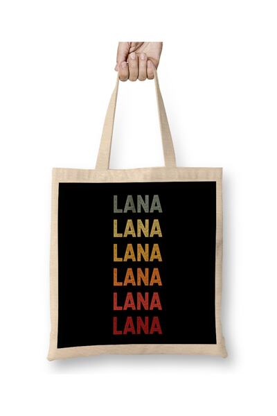 Baskı Dükkanı Lana Del Rey Lana Ime Vintage Retro Poklon Zove se Lana Bez Tor...