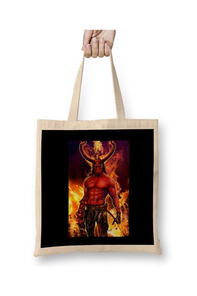 Baskı Dükkanı Hellboy tkanina Torba duga Sa ručkom