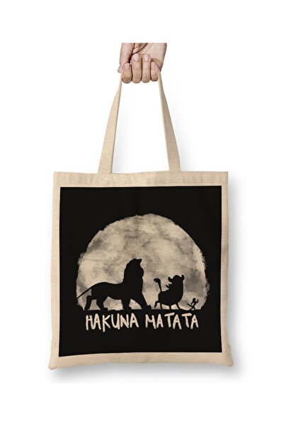 Baskı Dükkanı Hakuna Matata Krava Kralja Lion King Torba Duga Sa ručkom