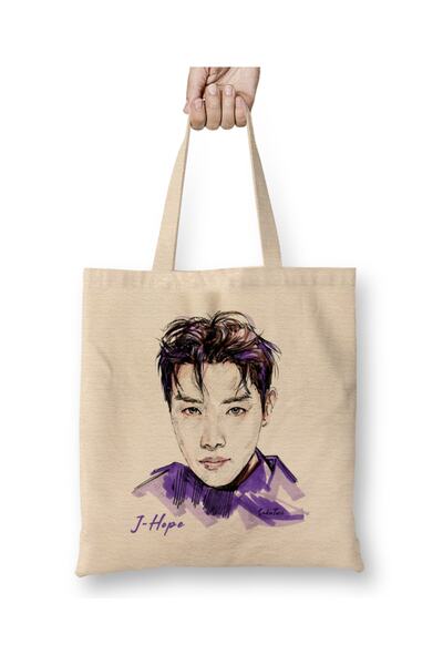 Baskı Dükkanı Bts Jhope 03 Tkanina Torba Duga Sa ručkom