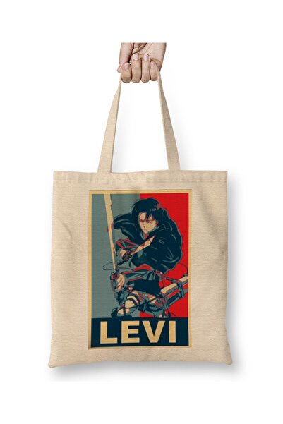 Baskı Dükkanı Levi Akerman Attack On Titan 02 Tkanina Torba Duga Sa ručkom