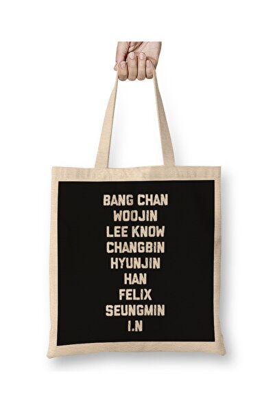 Baskı Dükkanı Kpop Stray Kids Skz Logo Tkanina Torba Duga Sa ručkom