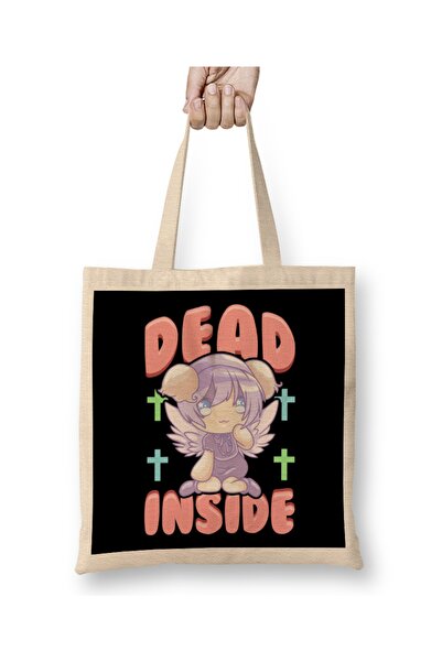 Baskı Dükkanı Slatka pastelna gotička devojka iz kawaii anime filma, mrtva iz...