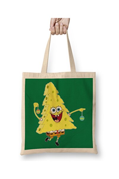 Baskı Dükkanı Bob Drvo Sunđer Bob Skvernubik Sunđer Bob Tkanina Torba Duga Sa...