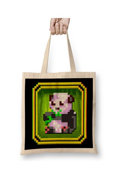 Baskı Dükkanı Slatka 8-bitna panda, sjajna životinja, 8-bitna panda, medved, ...