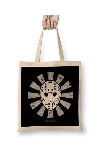 Baskı Dükkanı Jason Voorhees Geantă retro japoneză de vineri 13 cu mâner lung