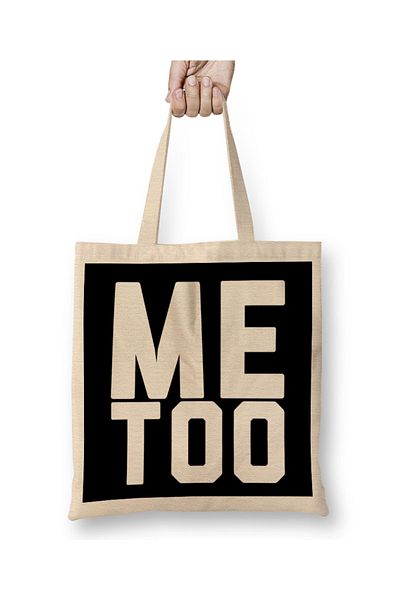 Baskı Dükkanı Υφασμάτινη τσάντα Me Too Bold Slogan με μακριά λαβή