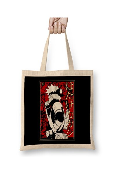 Baskı Dükkanı Kakashi Ninja stil tkanine Torba dugačka Sa ručkom