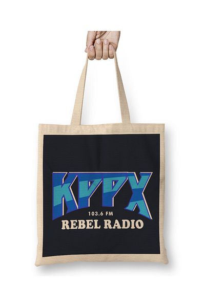 Baskı Dükkanı Υφασμάτινη τσάντα KPPX Rebel Radio Airheads με μακριά λαβή