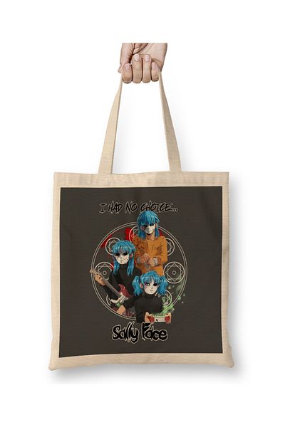 Baskı Dükkanı Sally Face Δεν έχω επιλογή υφασμάτινη τσάντα με μακριά λαβή
