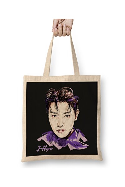 Baskı Dükkanı Bts Jhope 02 Tkanina Torba Duga Sa ručkom
