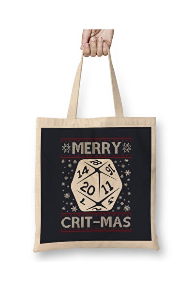Baskı Dükkanı Dungeons And Dragons Merry Critmas Різдвяний візерунок для в'яз...