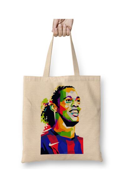 Baskı Dükkanı Ronaldinho u Wpap 02 tkanini Torba dugačkoj Sa ručkom