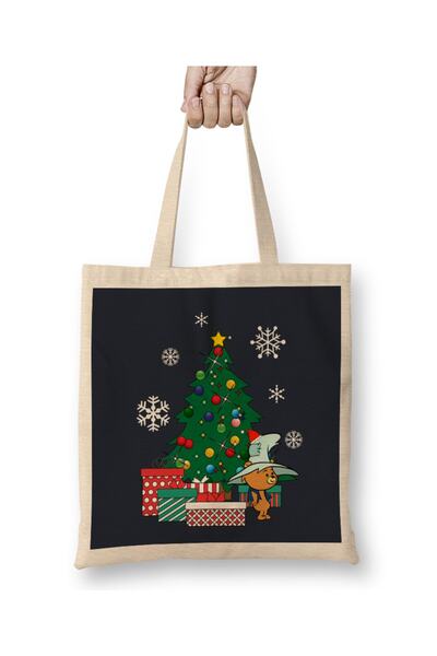 Baskı Dükkanı Tepih od čupavog vlakna oko božićnih jelki, tkanina s medvedima...