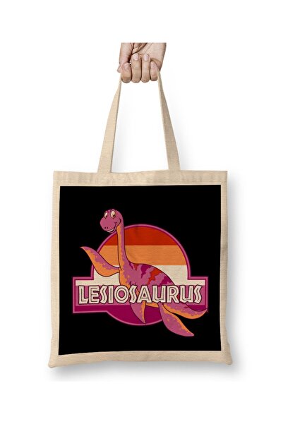 Baskı Dükkanı Geanta de dinozaur Lesiosaurus Pride cu maner lung