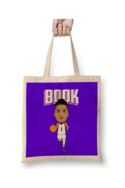 Baskı Dükkanı Devin Booker knjiga platno Torba dugačka Sa ručkom