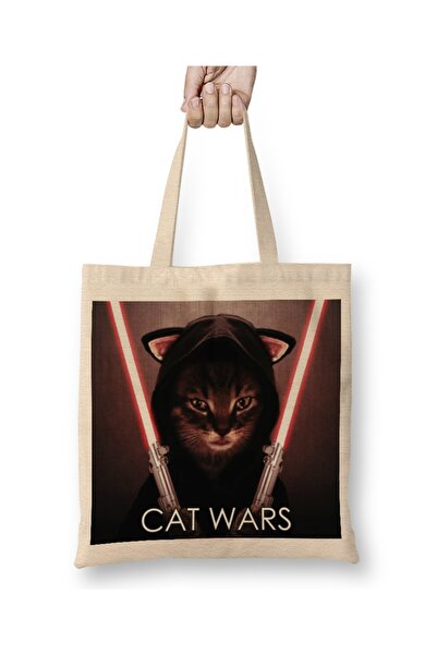 Baskı Dükkanı Star Cat Wars 04 Tkanina Torba Duga Sa ručkom