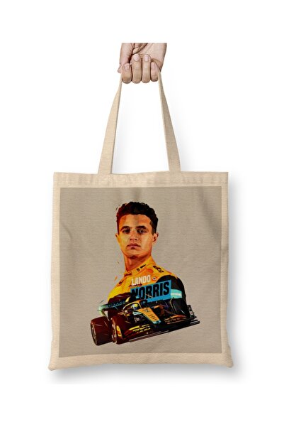 Baskı Dükkanı Nisko poli Lando Norris tkanina Torba duga Sa ručkom