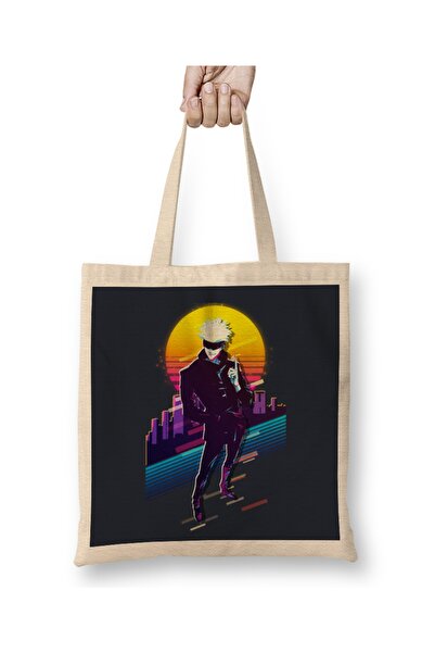 Baskı Dükkanı Jujutsu Kaisen Gojo Satoru Gojo Tkanina Torba Duga Sa ručkom