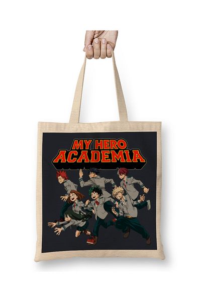 Baskı Dükkanı Υφασμάτινη τσάντα My Hero Academia 011 με μακριά λαβή