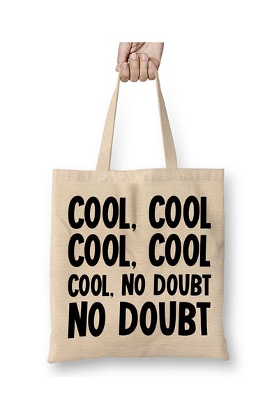 Baskı Dükkanı Brooklyn 99 Cool Cool No Doubt No Doubt Geantă din pânză cu mâner lung
