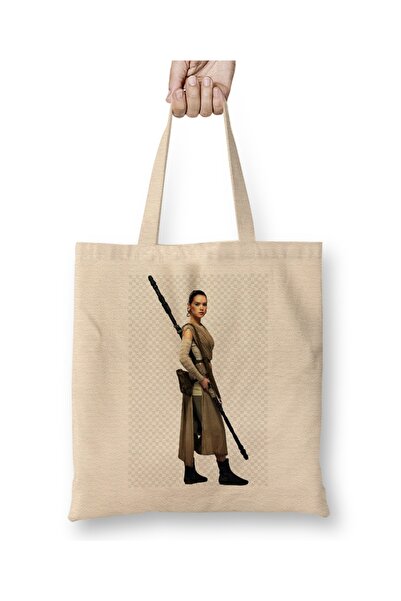 Baskı Dükkanı Star Wars Rey tkanina Torba duga Sa ručkom