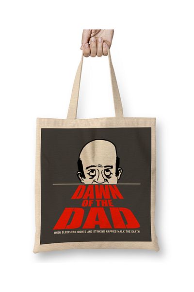 Baskı Dükkanı Υφασμάτινη τσάντα Dawn Of The Dad με μακριά λαβή