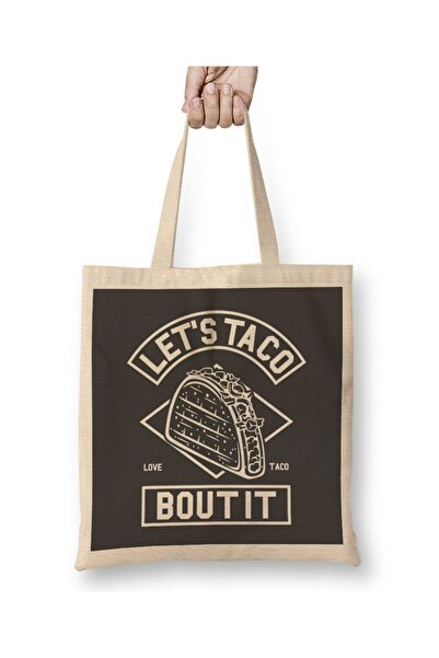 Baskı Dükkanı Lets Taco Bout It Tkanina Torba Duga Sa ručkom