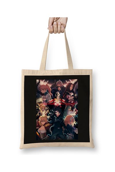 Baskı Dükkanı Geantă din pânză Fate Grand Order cu mâner lung