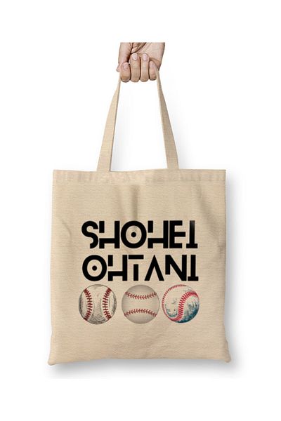Baskı Dükkanı Shohei Ohtani Art υφασμάτινη τσάντα με μακριά λαβή