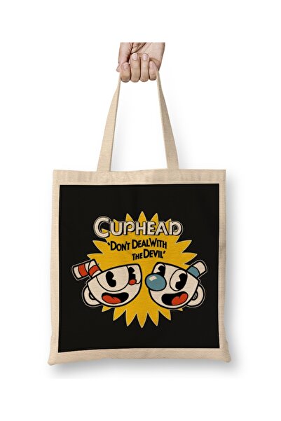 Baskı Dükkanı Cuphead Ne bavi se đavolom 02 Tkanina Torba Duga Sa ručkom