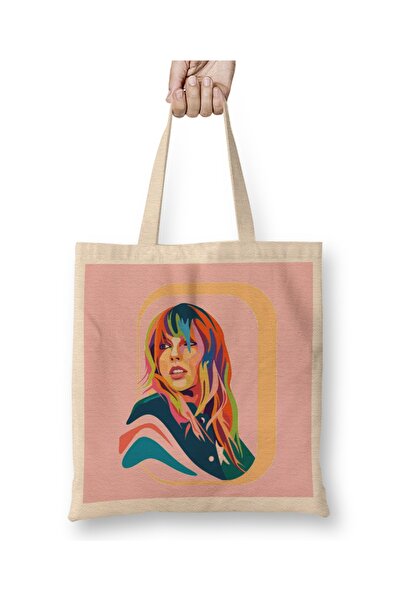 Baskı Dükkanı حقيبة يد تايلور سويفت 1989 ستايل بوب آرت بمقبض طويل