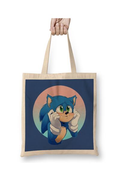 Baskı Dükkanı Sonic Happy Sonic Сумка з довгими ручками