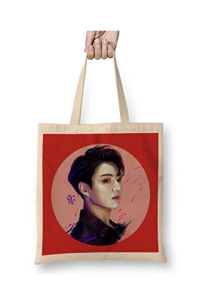 Baskı Dükkanı Kpop Jungkook Kookie Bts odeća Torba duga Sa ručkom