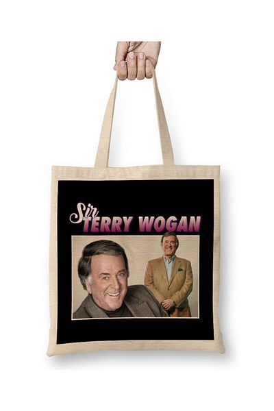 Baskı Dükkanı Υφασμάτινη τσάντα Sir Terry Wogan Tribute Montage με μακριά λαβή