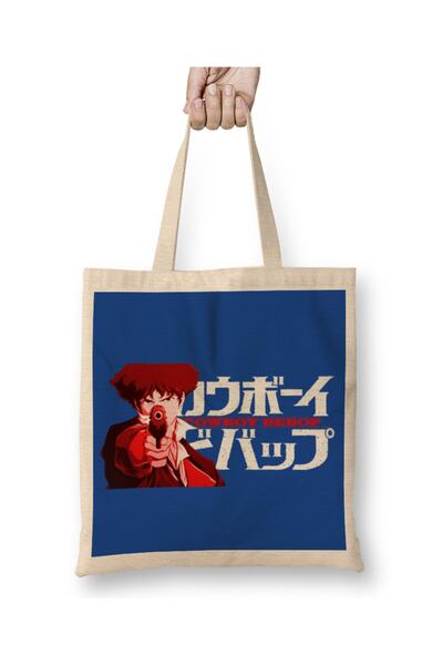 Baskı Dükkanı Space Crimson S Pike Spiegel Cowboy Bebop tkanina Torba duga Sa...