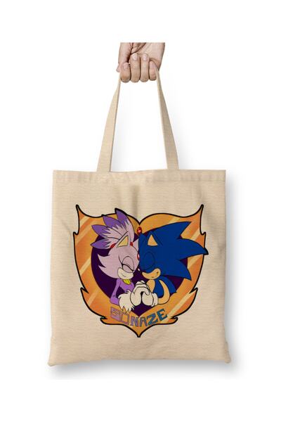 Baskı Dükkanı Sonic The Hedghog Sonaze Тканинна сумка з довгою ручкою