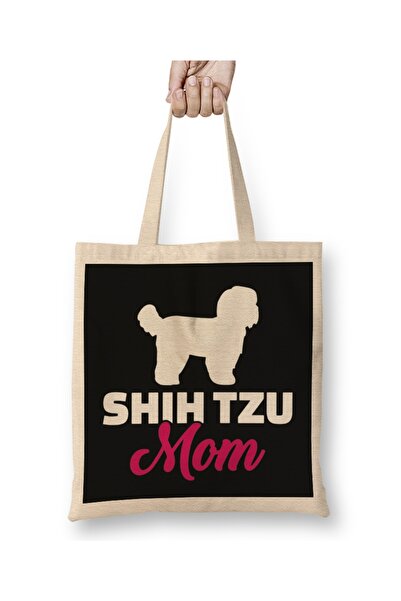 Baskı Dükkanı Shih Tzu mama pelena Torba duga Sa ručkom