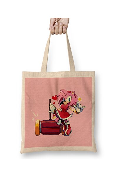 Baskı Dükkanı حقيبة يد سونيك ذا هيغدهوغ ايمي ذات مقبض طويل