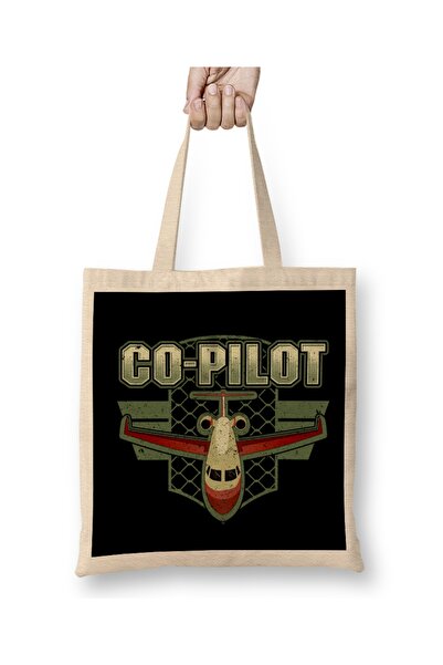 Baskı Dükkanı Avijacija Avion Letenje Avio-kompanija Kopilot Pilot Odeća Torb...