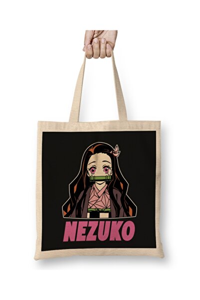 Baskı Dükkanı Υφασμάτινη τσάντα Nezuko Kamado με μακριά λαβή