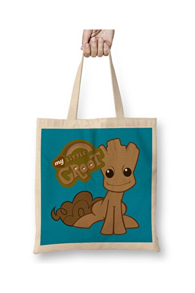 Baskı Dükkanı Čuvari galaksije My Little Groot Pony Cloth Torba Long Sa ručkom