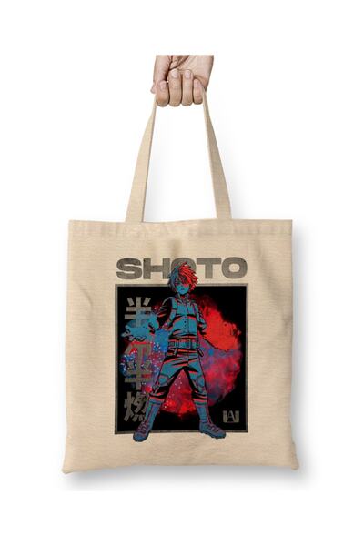 Baskı Dükkanı Shoto Todoroki My Hero Academia 01 Tkanina Torba Duga Sa ručkom