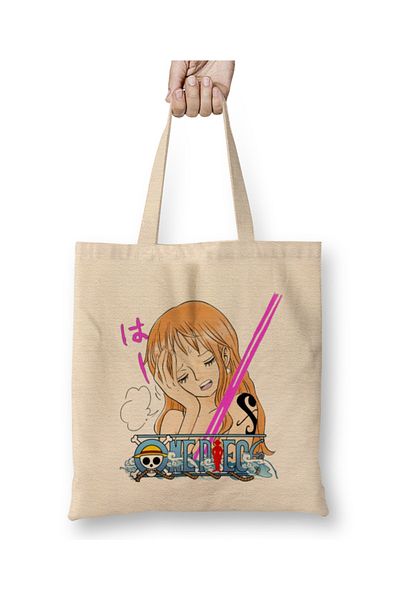 Baskı Dükkanı Υφασμάτινη τσάντα Nami Character One Piece με μακριά λαβή