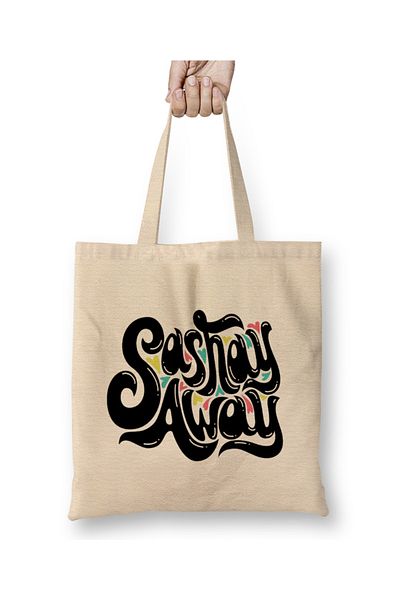 Baskı Dükkanı Sashay Away 05 υφασμάτινη τσάντα μακριά λαβή