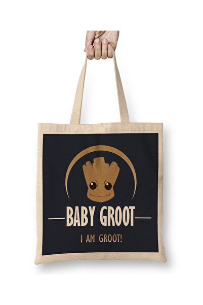 Baskı Dükkanı Čuvari galaksije Baby Groot Ja sam Groot torba Torba duga Sa ru...